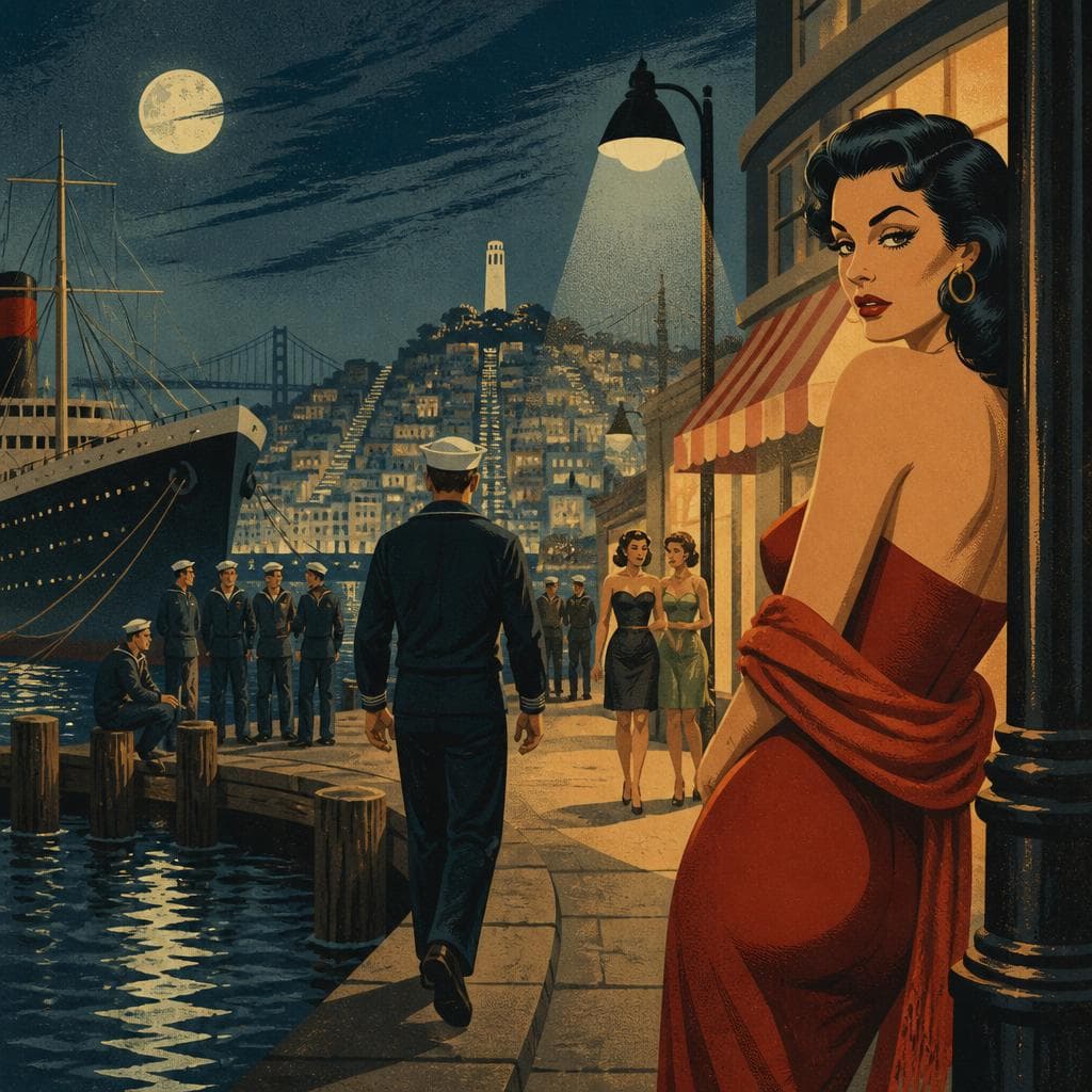 Cover art for Where the Waterfront Sold the Night