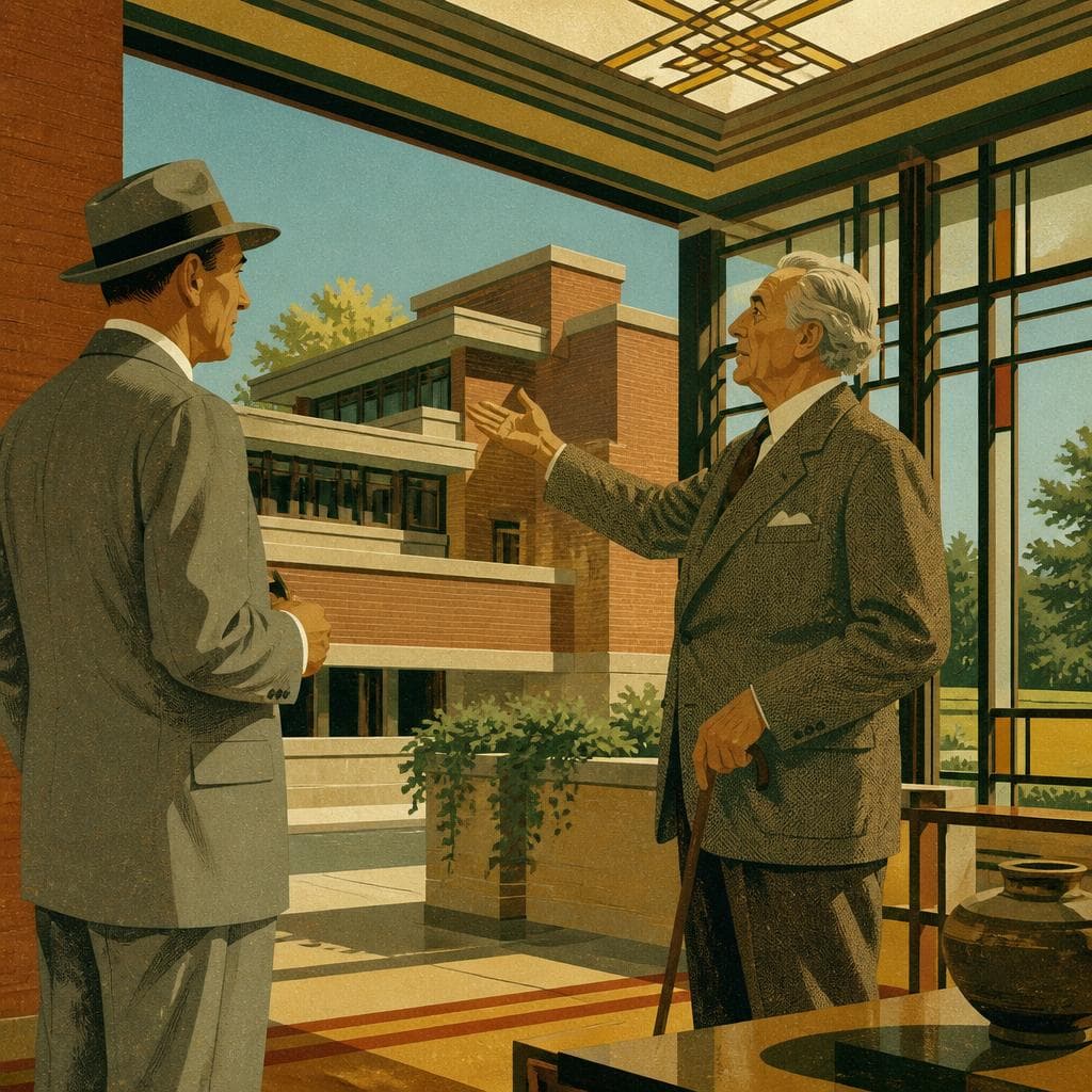 Cover art for When a McCook Banker Called on Frank Lloyd Wright