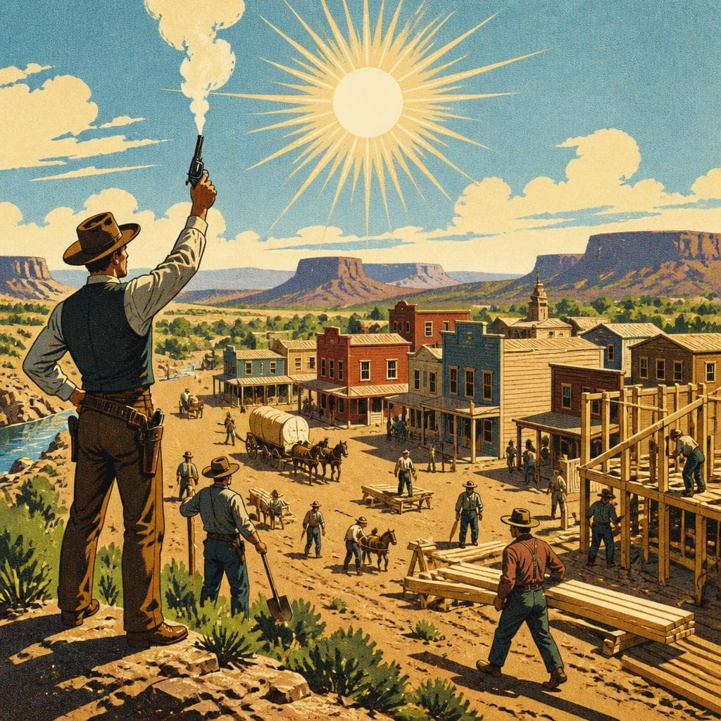 Cover art for At Noon, a Town Appeared