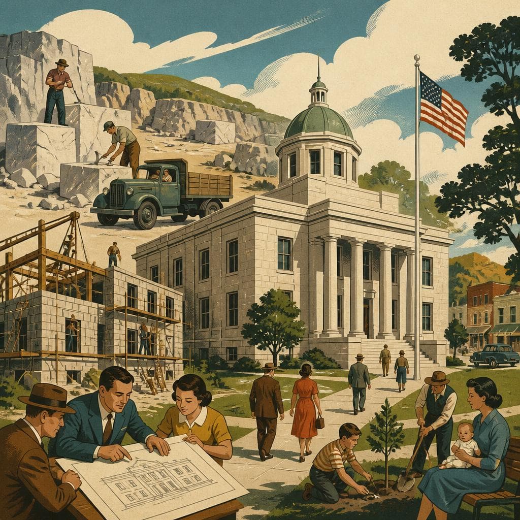 Cover art for A New County in Stone