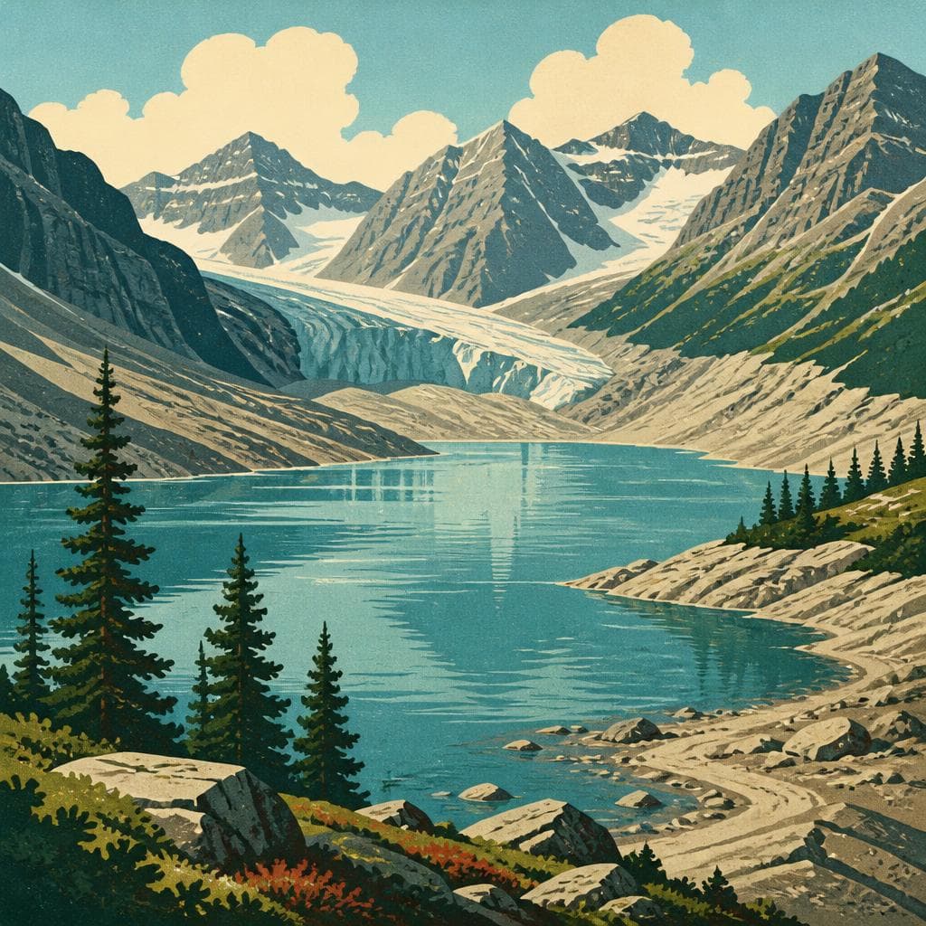 Cover art for The Lake the Glacier Left Behind