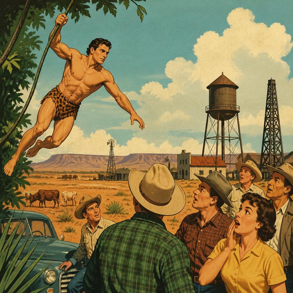 Cover art for How Tarzan Landed in West Texas