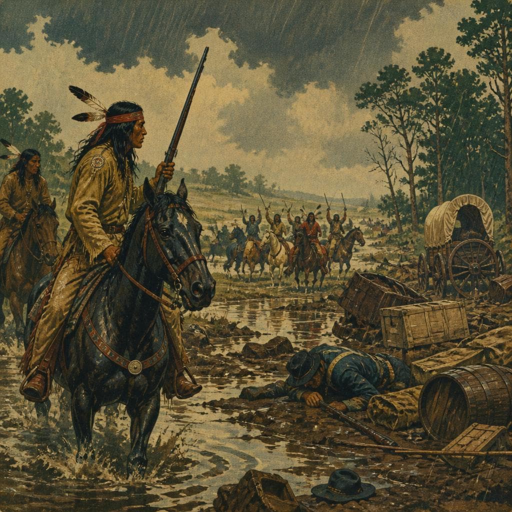 Cover art for When Rain Broke the Line at Honey Springs