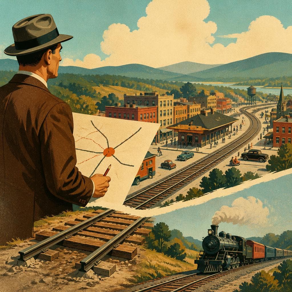 Cover art for Where the Timetable Stopped, a Town Began