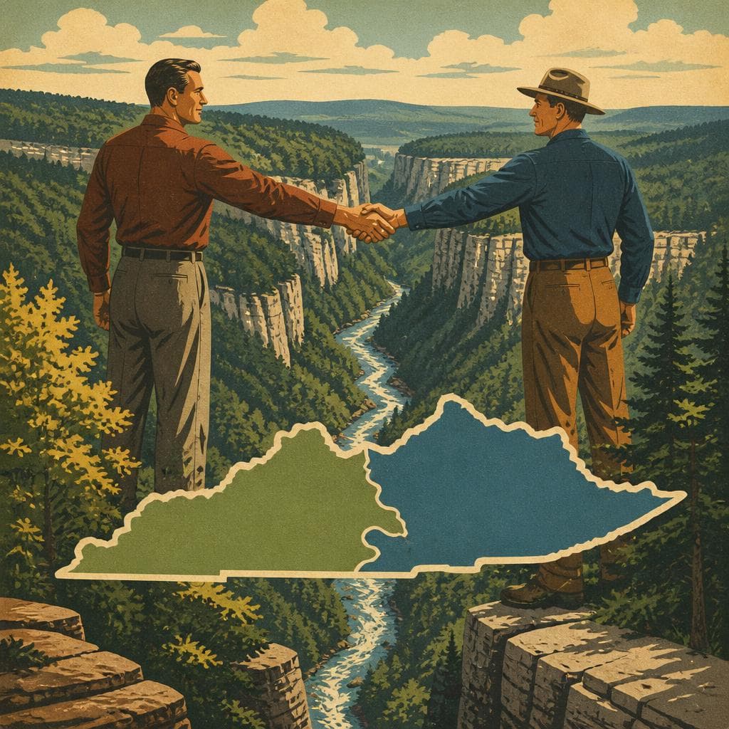 Cover art for Where Two States Chose One Canyon
