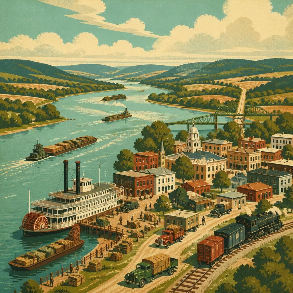 Cover art for Where River Trade Turned Into a Town