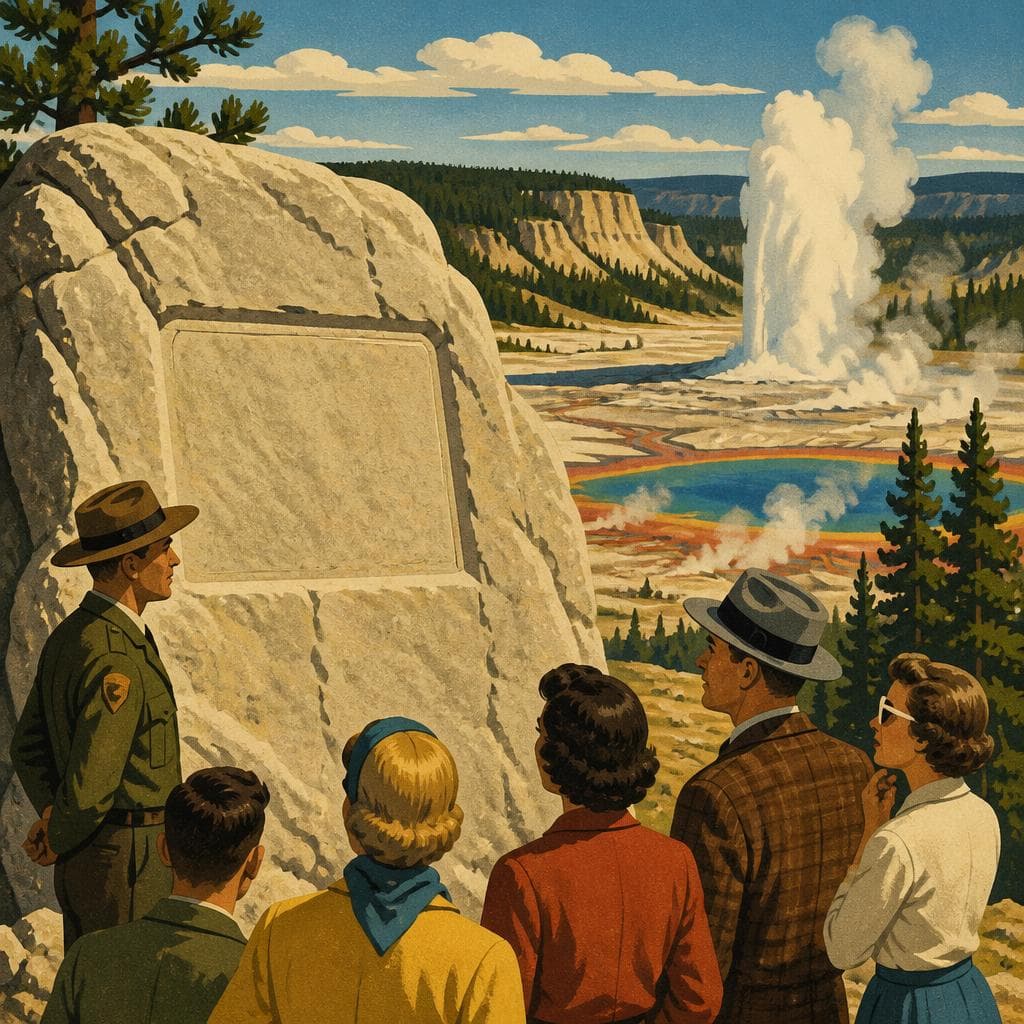 Cover art for Words in Stone at Yellowstone