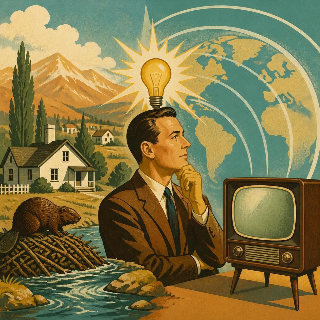 Cover art for From Beaver to the Television Age