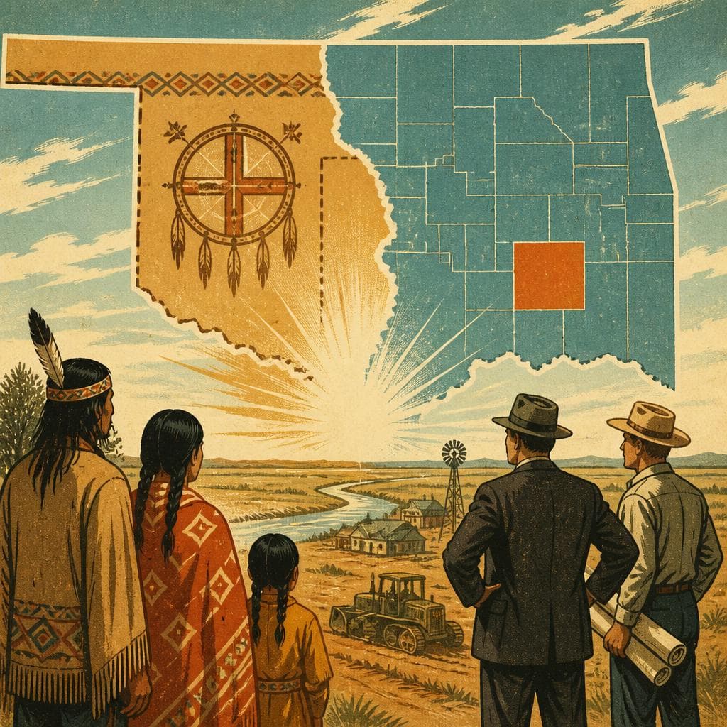 Cover art for When Statehood Redrew the Map in Hughes County