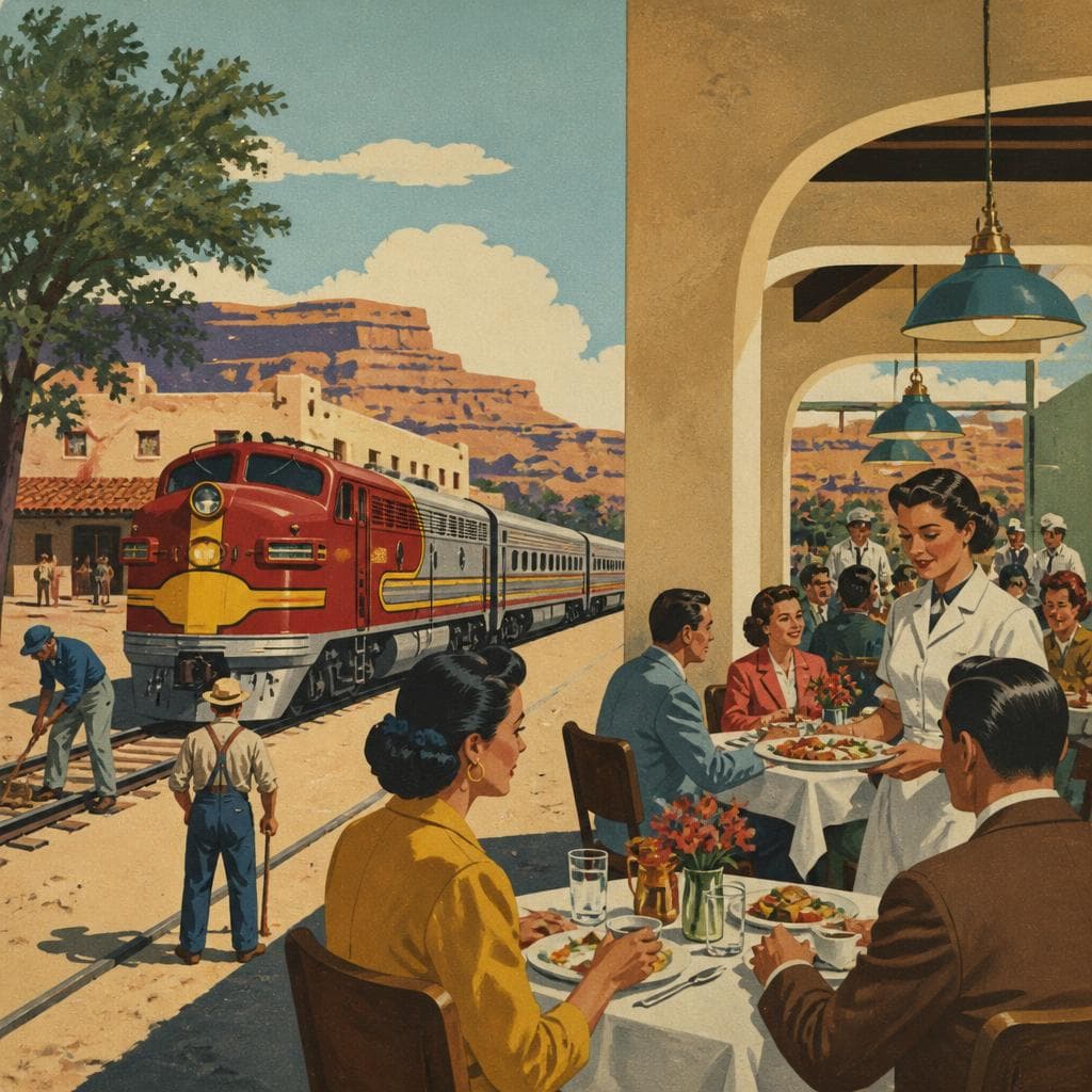 Cover art for Where the Santa Fe Stopped to Eat