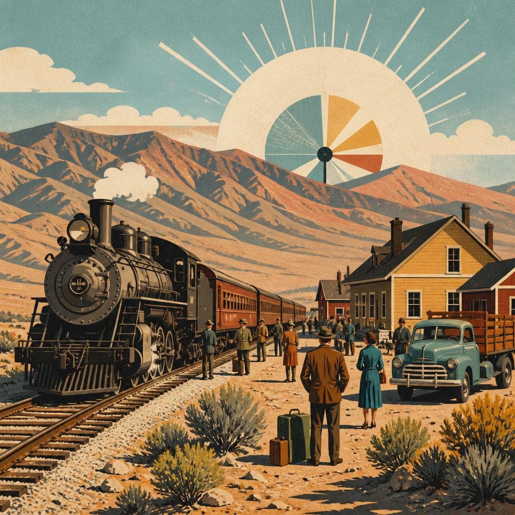 Cover art for Where the Trains Made a Town