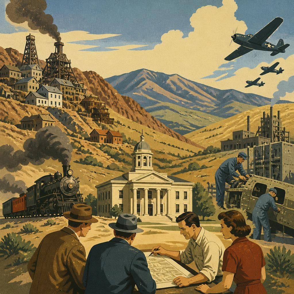 Cover art for A County Born in Boom and Loss
