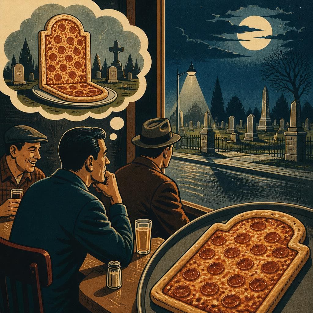 Cover art for Across From the Cemetery, a Pizza Name Was Born