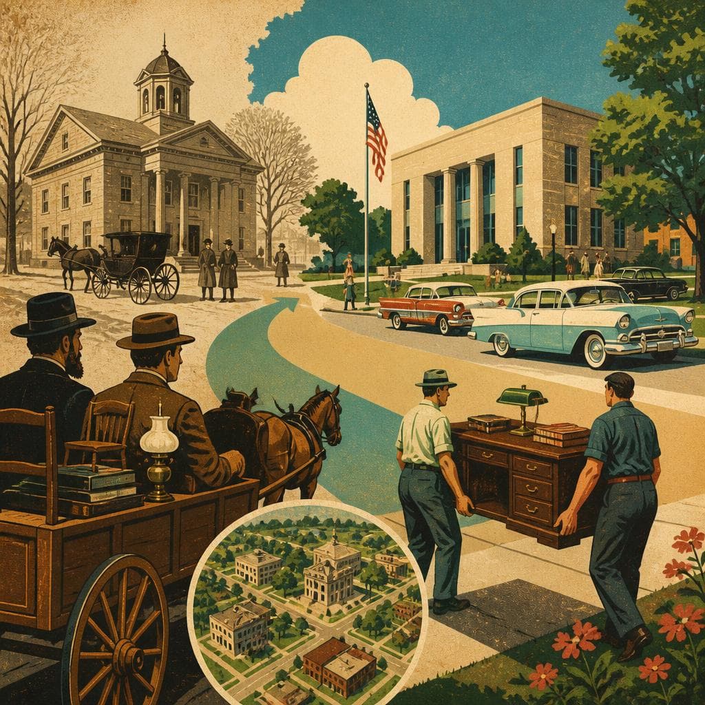 Cover art for When the Seat of Power Moved to Linden