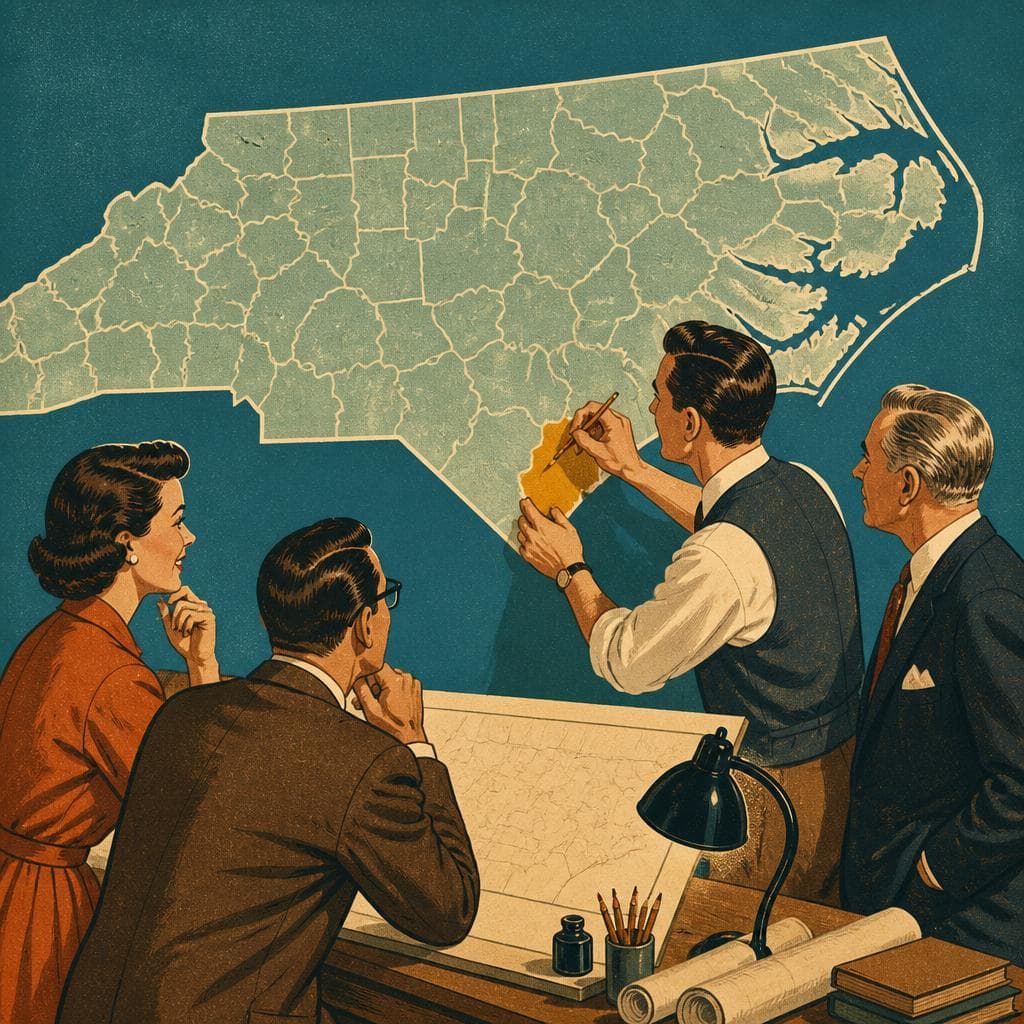 Cover art for When North Carolina Drew One Last County