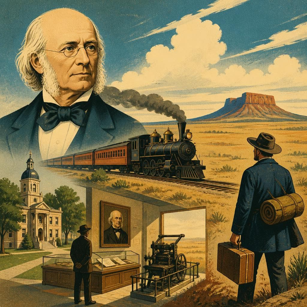 Cover art for How Horace Greeley Reached the High Plains