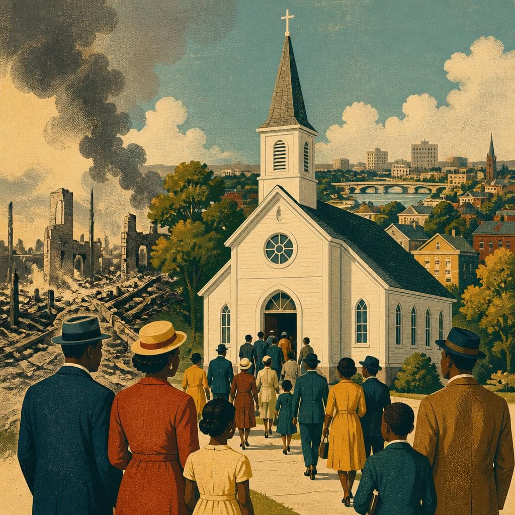 Cover art for After Fire, a Church Returned
