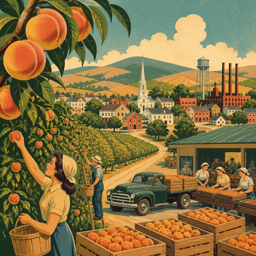 Cover art for Where Peaches Made a Town
