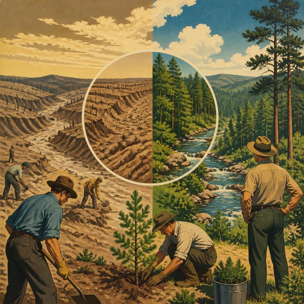 Cover art for How Worn-Out Land Became Bienville National Forest