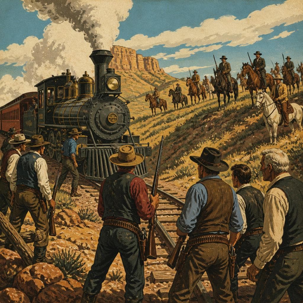 Cover art for The Day the Railroad Held at Honey Hill