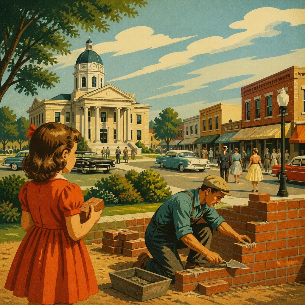 Cover art for Brick by Brick, Henrietta Grew Up
