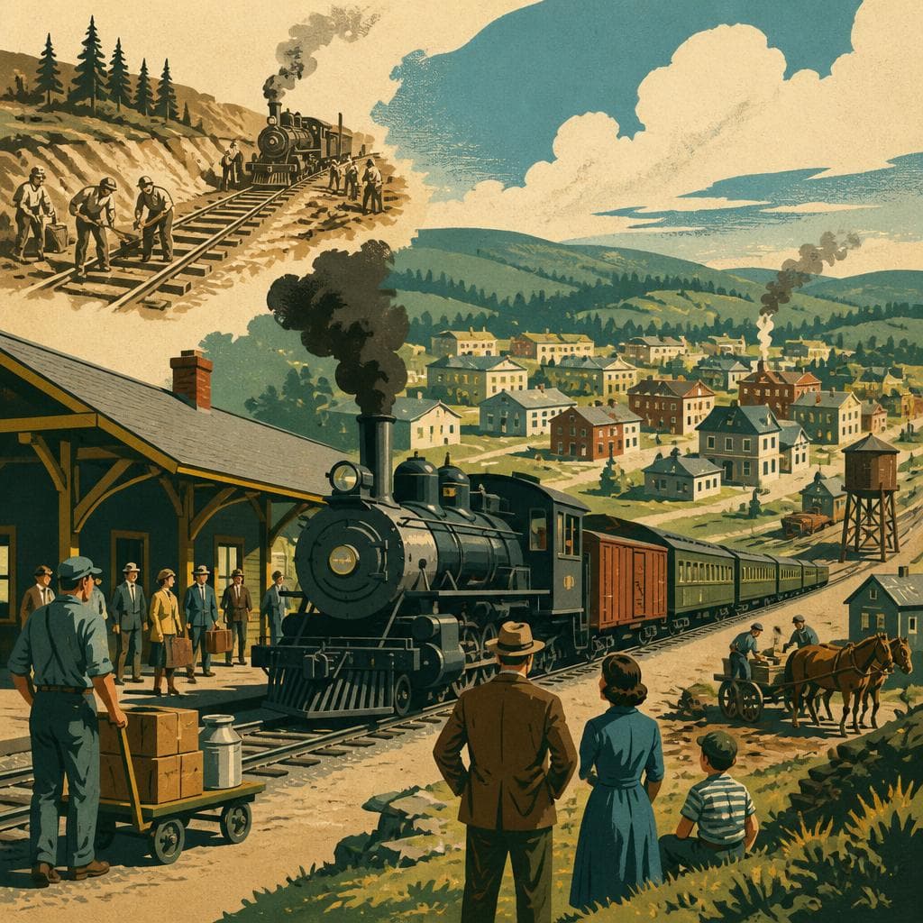 Cover art for Where the Railroad Made the Town