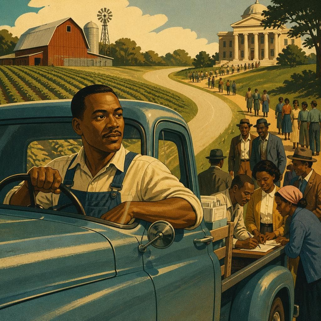 Cover art for The Farmer Who Drove Democracy