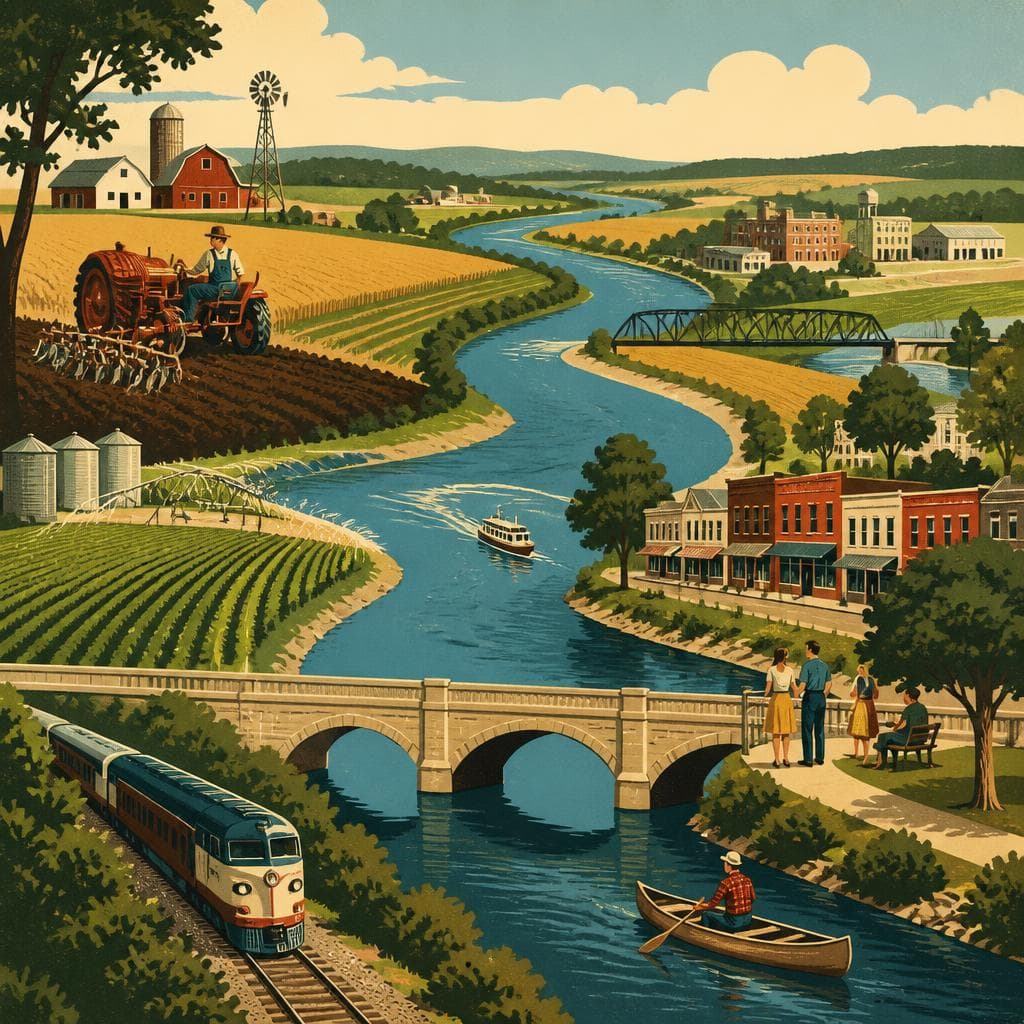Cover art for Where the River Taught Allen County to Grow