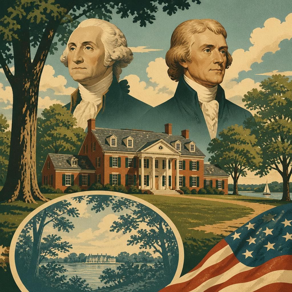 Cover art for One Virginia Estate, Two Presidential Beginnings