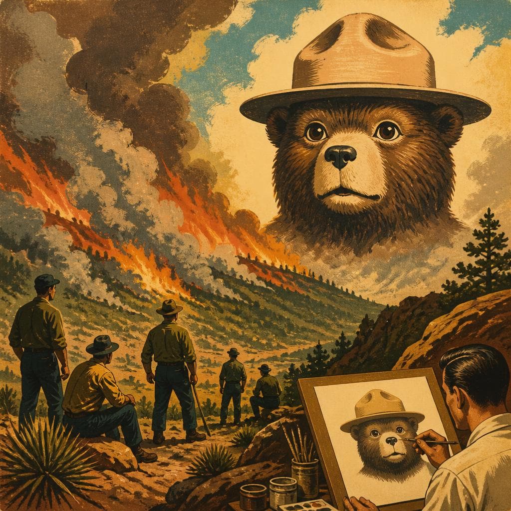 Cover art for When Fire Gave Smokey Bear a Face