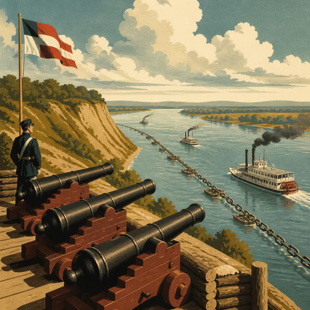 Cover art for The Bluff, the Guns, and the Chain