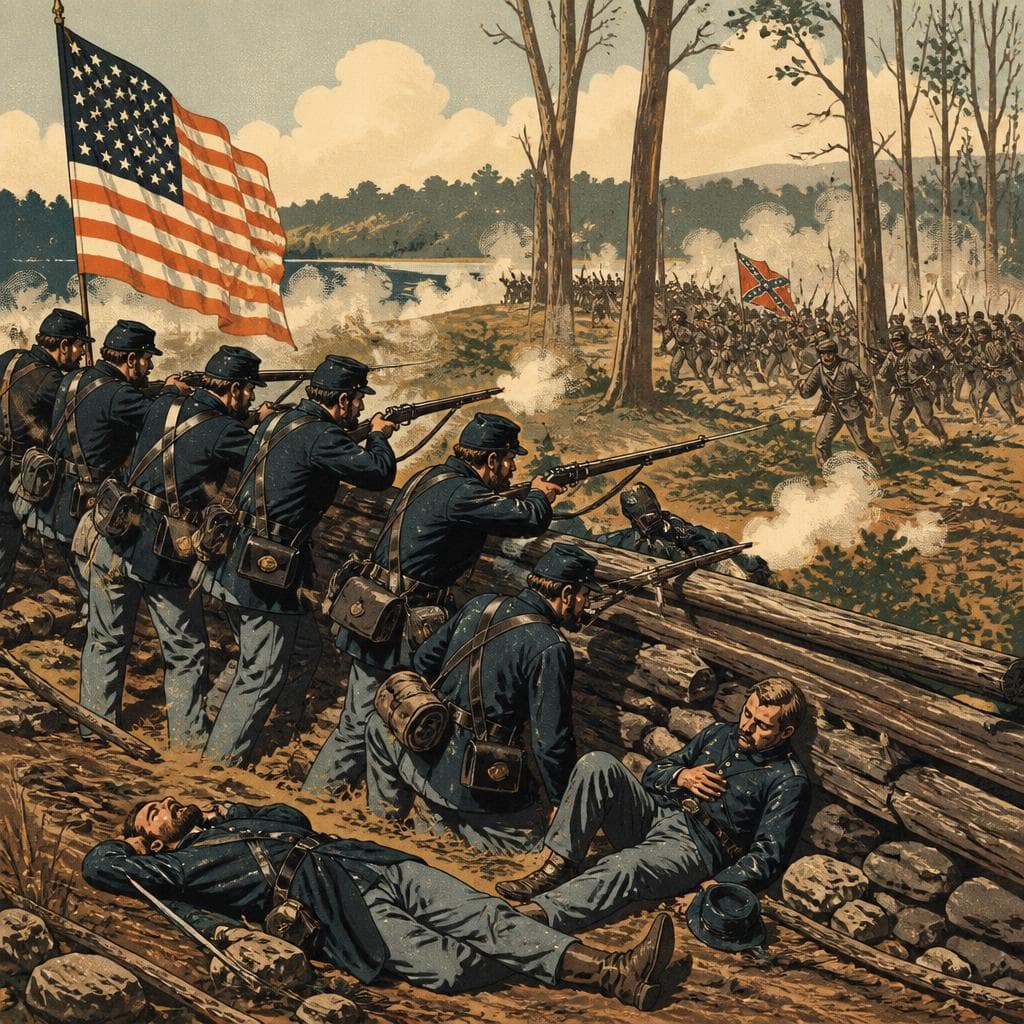 Cover art for Where the Line Held at Shiloh