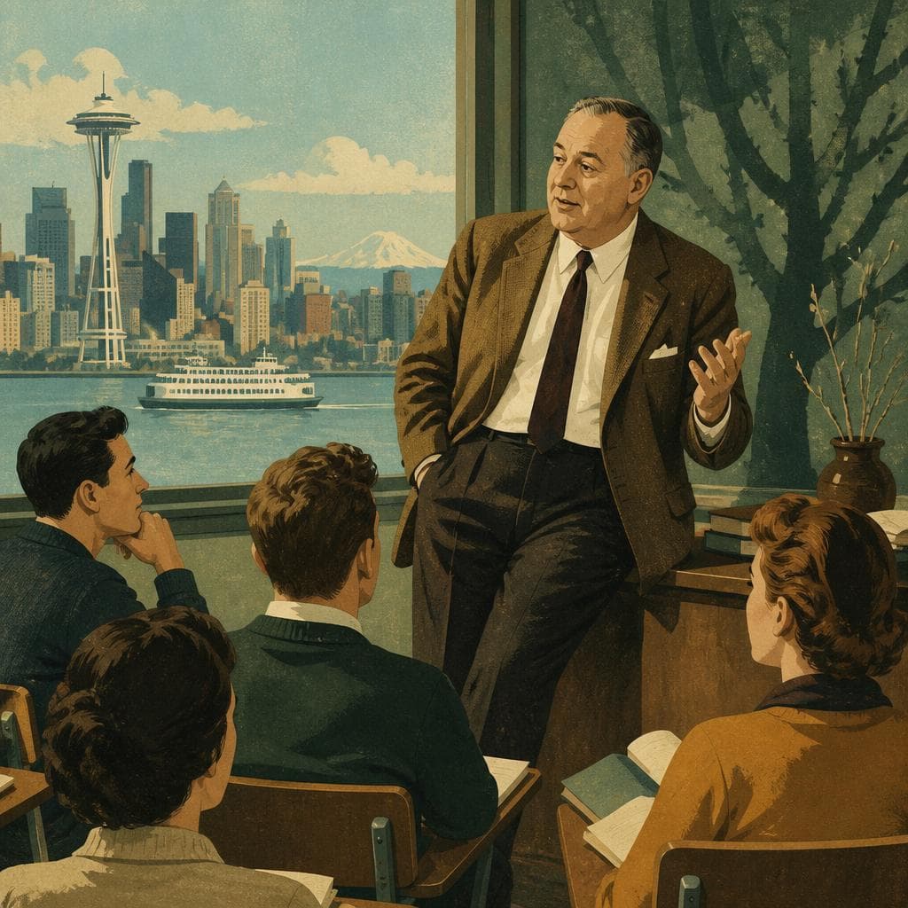 Cover art for When Roethke Taught in Seattle