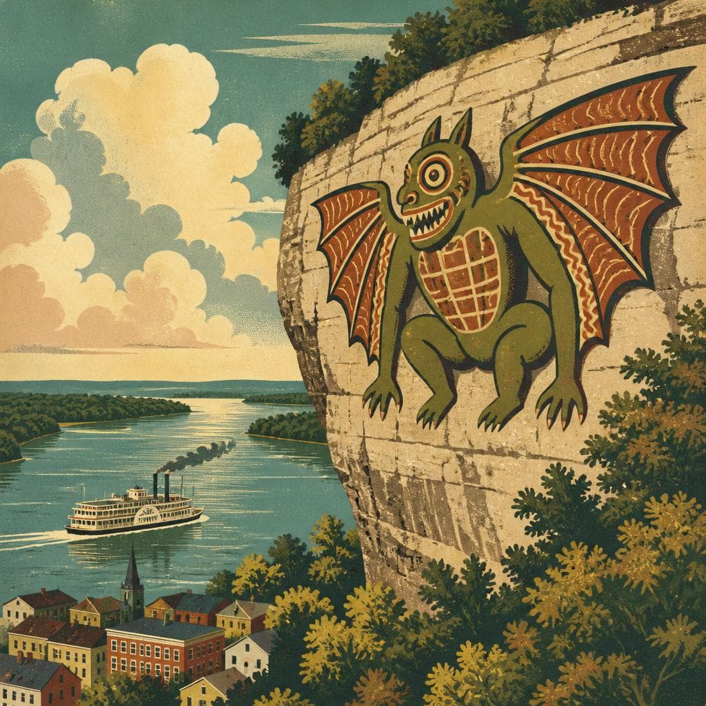 Cover art for How the Piasa Stayed on the Bluff