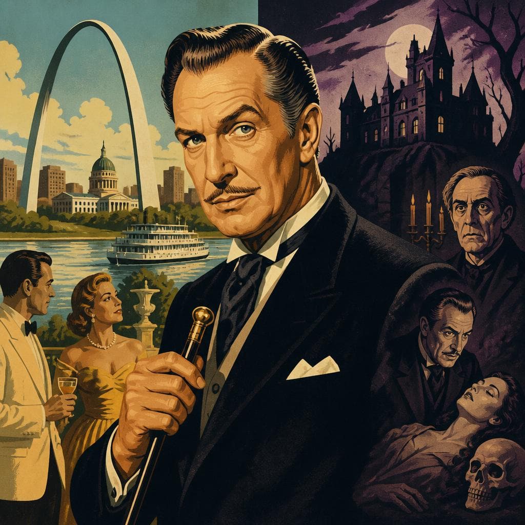 Cover art for Vincent Price, From St. Louis Fortune to Screen Shadows
