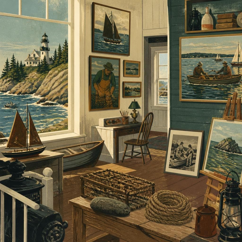 Cover art for Where Monhegan Keeps Its Two Histories Together