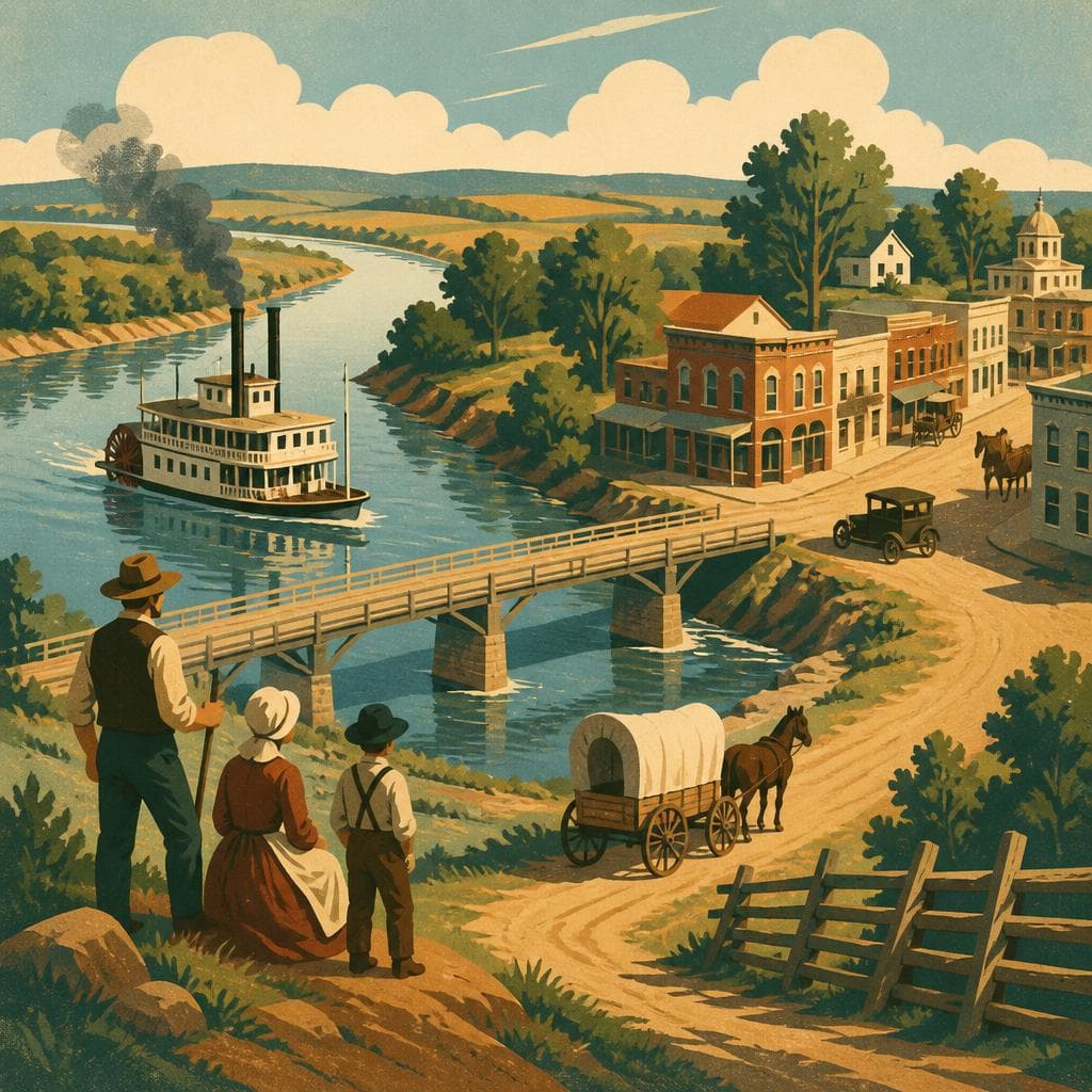 Cover art for Where the River Made a County Town