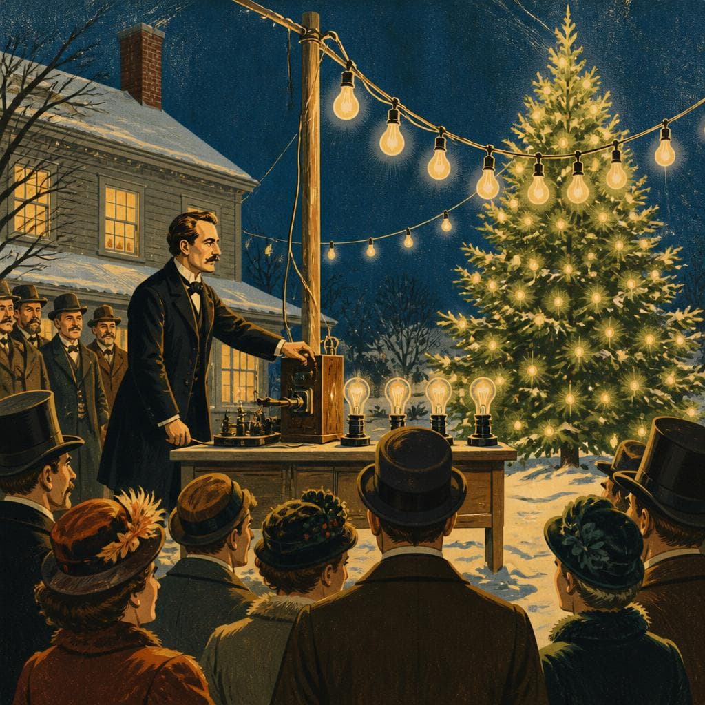 Cover art for When Menlo Park Lit the Holidays