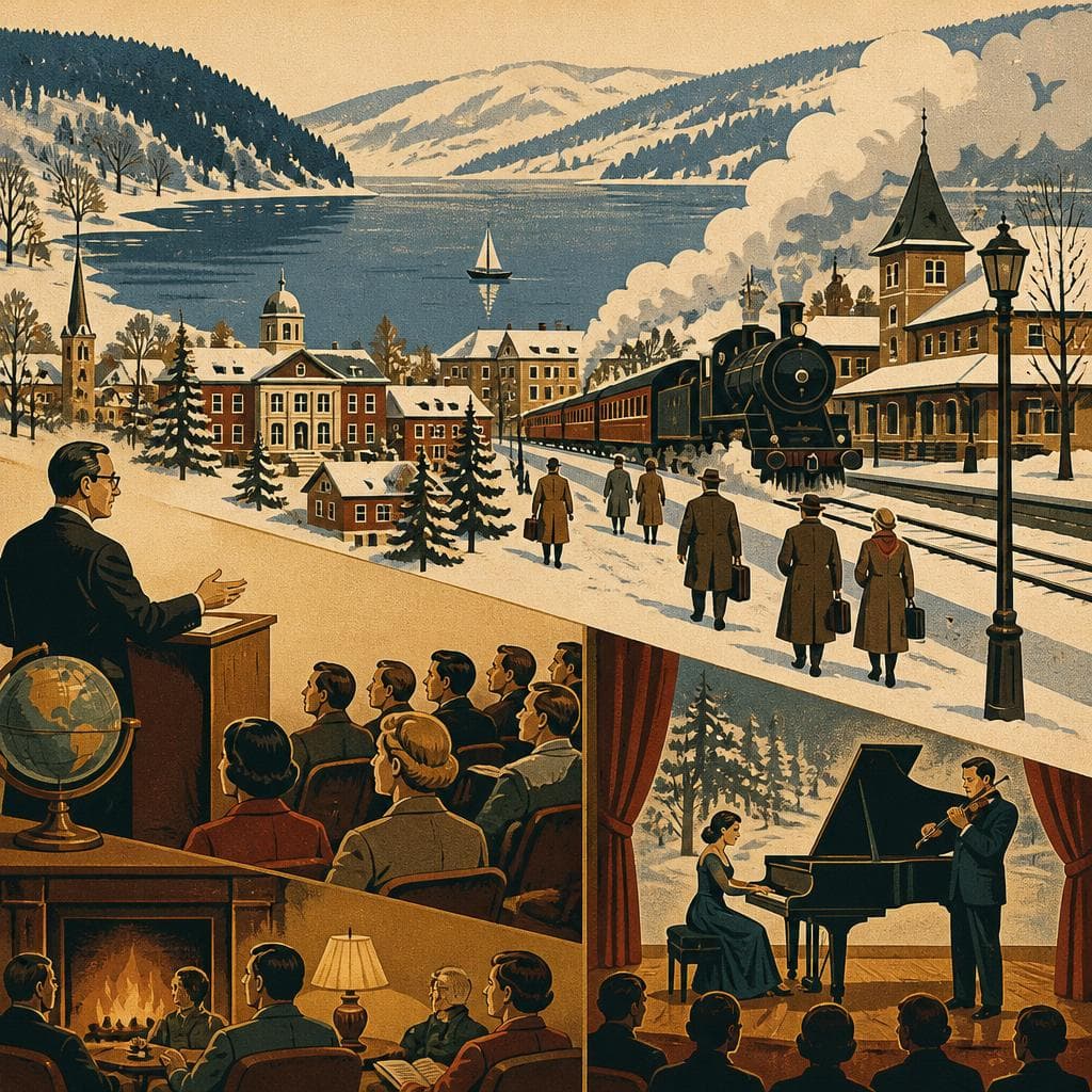Cover art for When Winter Meant Lectures by the Lake