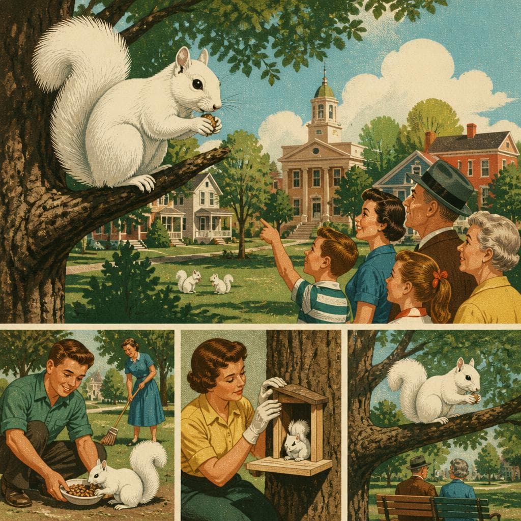Cover art for How Olney Kept Its White Squirrels
