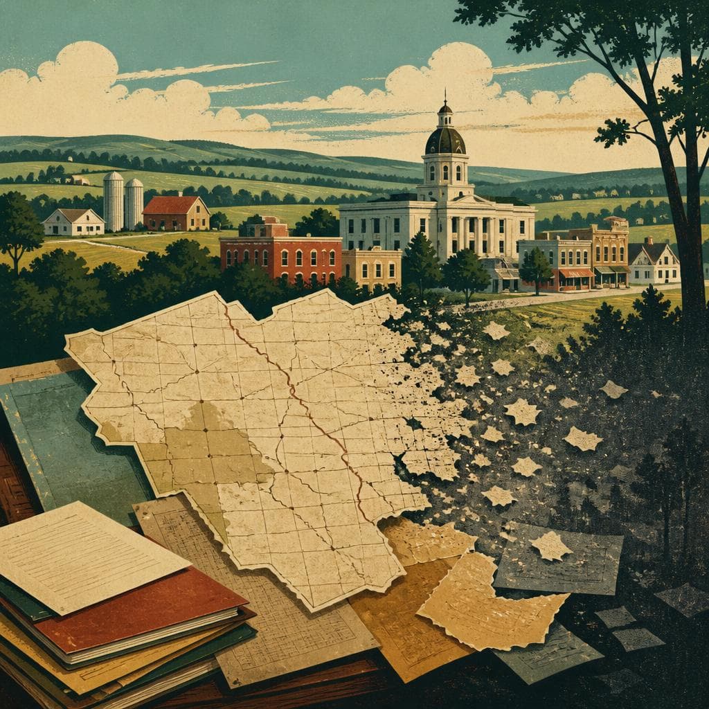 Cover art for The County Whose Name Outran Its Paper Trail