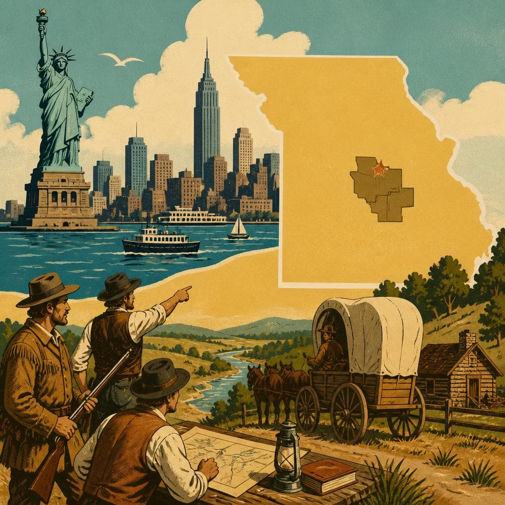 Cover art for A New York Name on Missouri Soil
