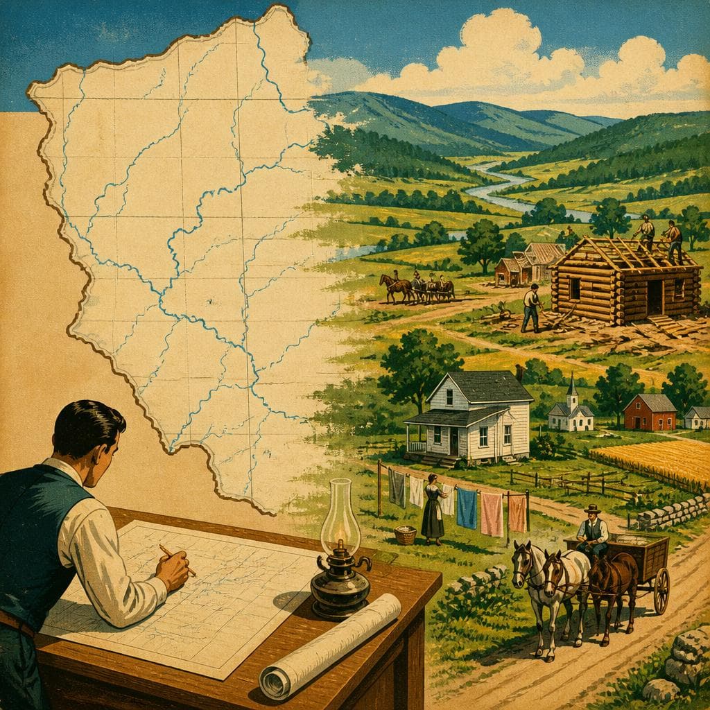 Cover art for When the Map Came First in Floyd County