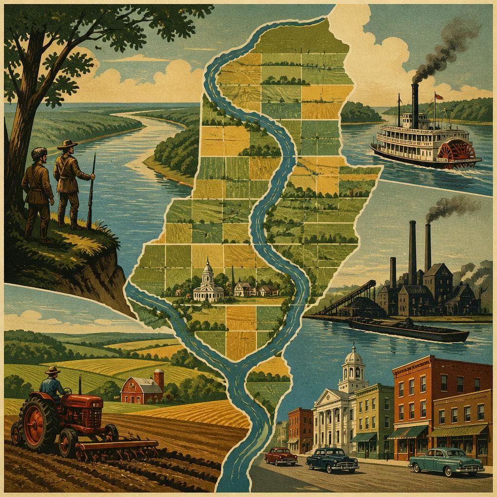 Cover art for A County Drawn by the River