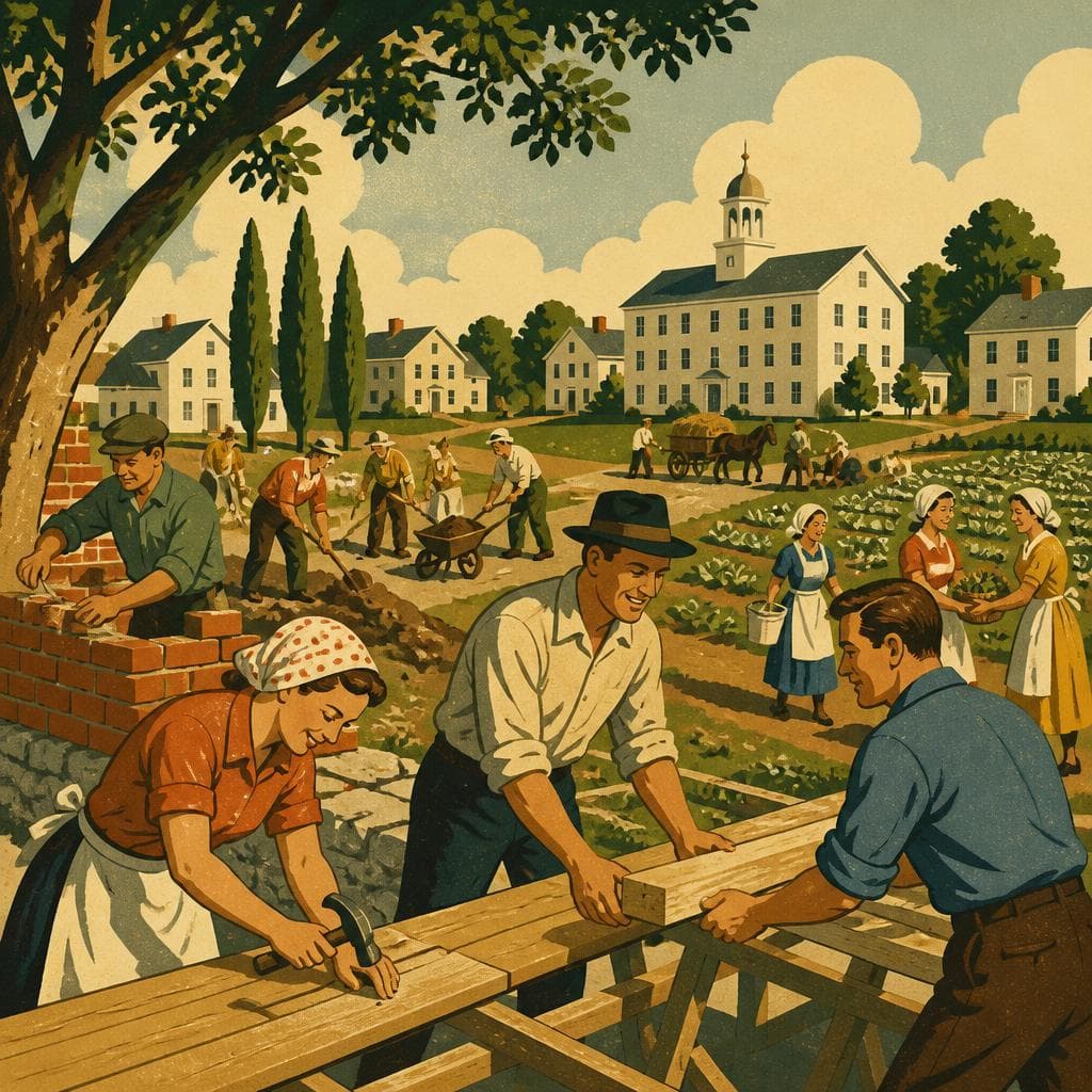 Cover art for Built Together at Bishop Hill