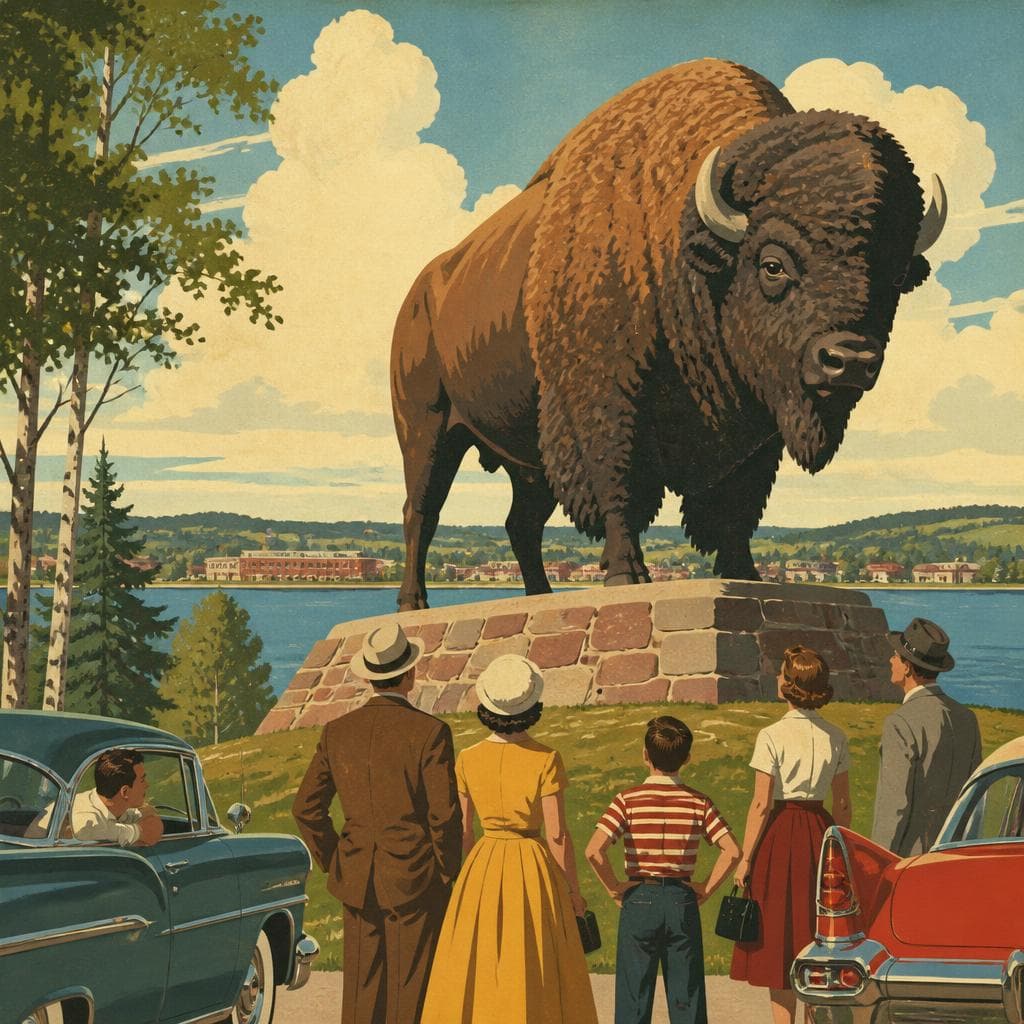 Cover art for The Buffalo That Made Jamestown Look Up
