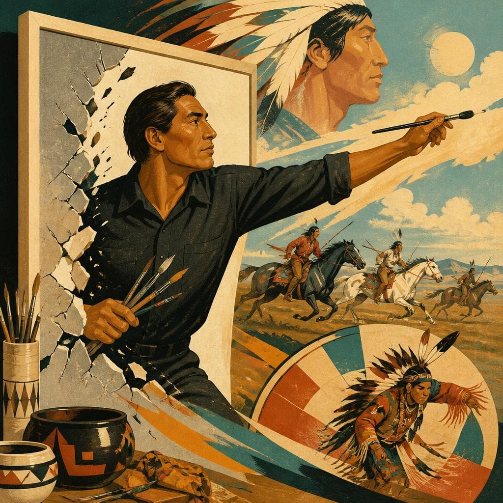 Cover art for Oscar Howe Broke the Frame