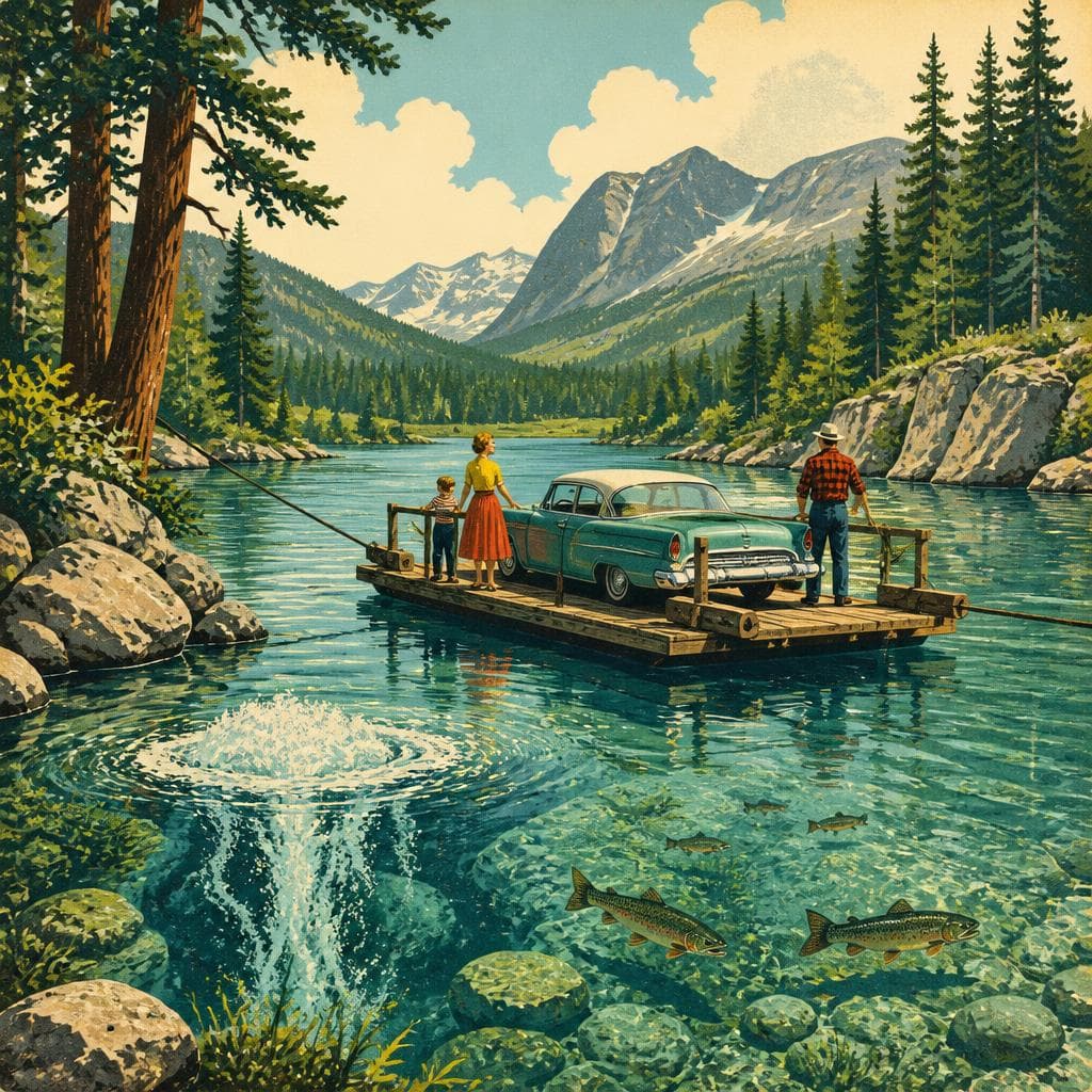 Cover art for The Raft Above the Big Cold Spring