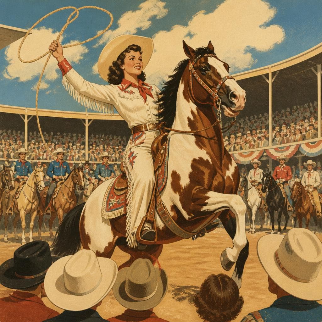 Cover art for At Pawnee Bill Ranch, May Lillie Takes Center Ring