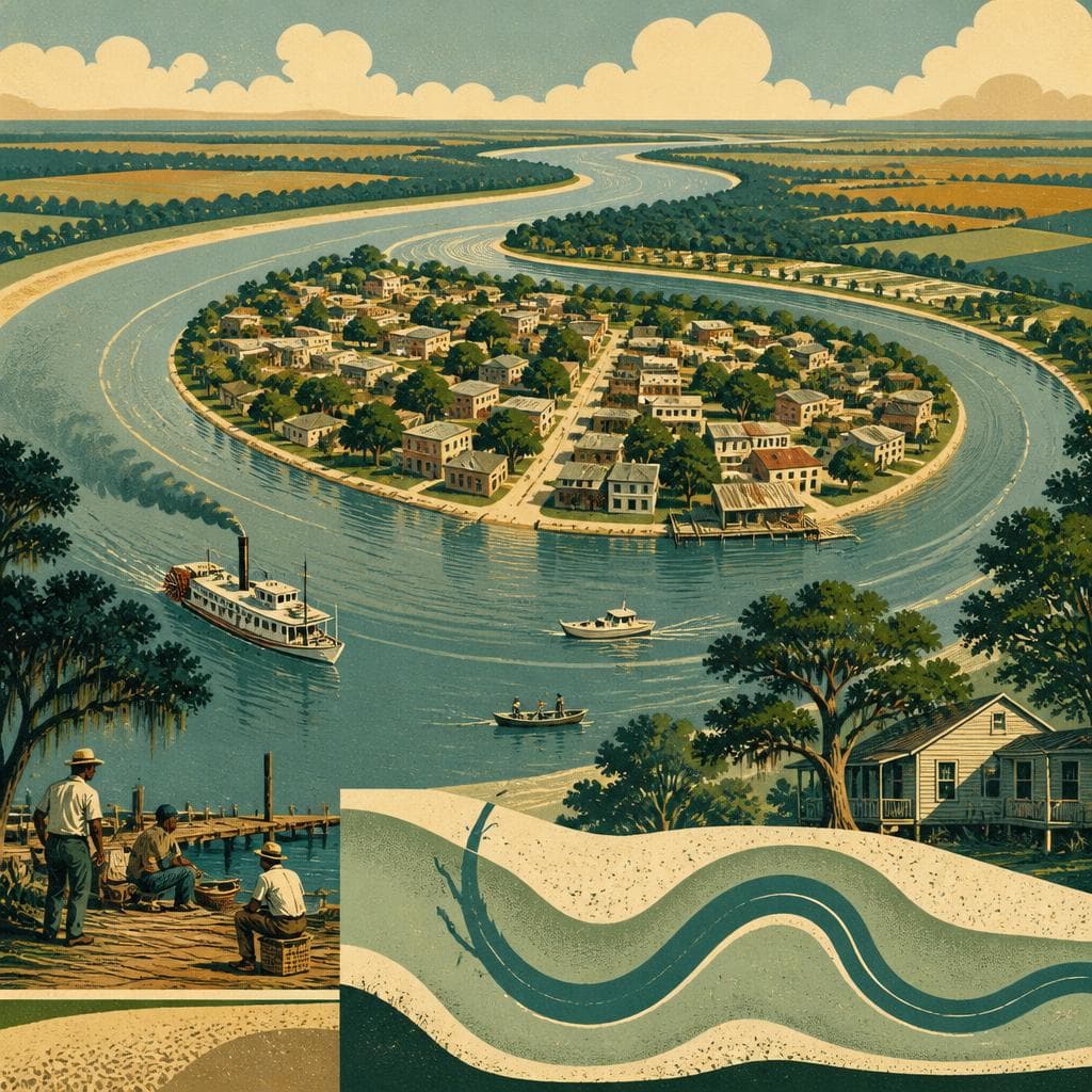Cover art for A Town Curved Around an Old River